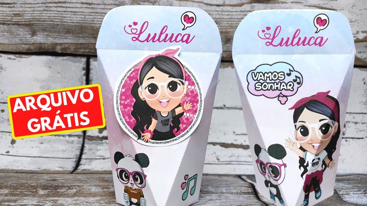 10 Sacolinhas Surpresa Luluca Personalizada