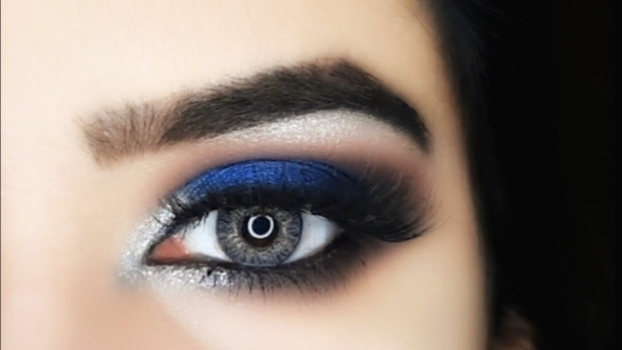 Blue Smokey Eyes Makeup Tutorial|  eye makeup for hooded eyes|zubariafaheem