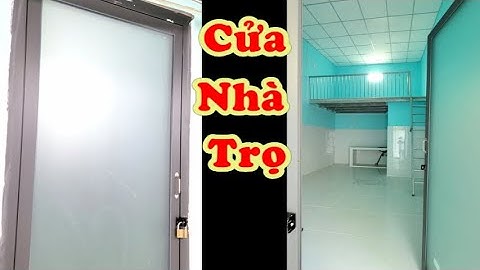 Mẫu Cửa 1 cánh nhà trọ. Xingfa kính cường lực. Xingfa 1-panel tempered glass door model.