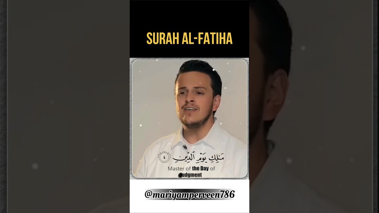 Egzon Ibrahimi AL FATIHA recitation #quranrecitation #allah #shorts