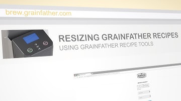 Resizing Grainfather recipes using the recipe tools