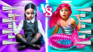 Wednesday Addamstan Olağanüstü Yarişmalar Deniz Kızı Vs Wednesday Addams