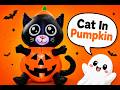🐱 From Flat to ADORABLE: Cat In Pumpkin Inflatable