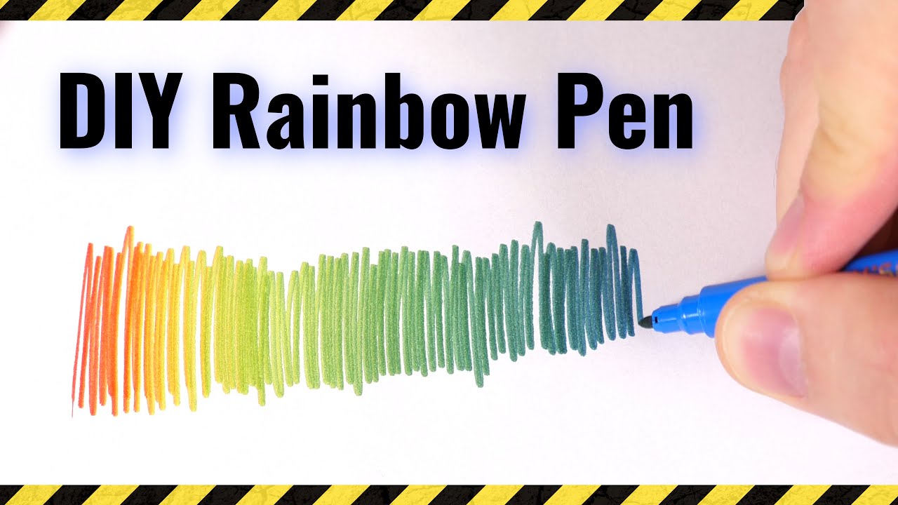 How to make a Rainbow Pen 🌈 