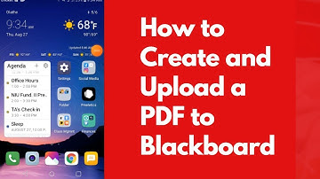 How to Upload a PDF to Blackboard