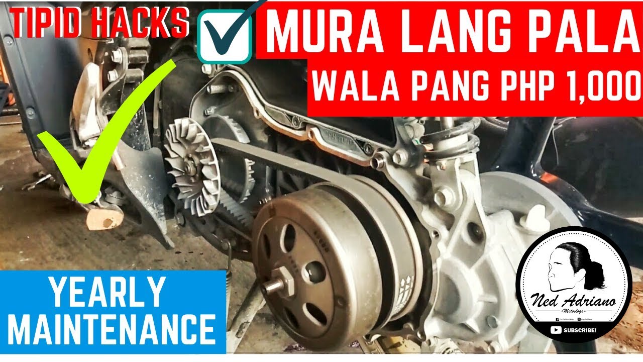 Less Than PHP 1000 Worth of Preventive Maintenance | Tune Up Change Oil CVT Air Filter MSI 125