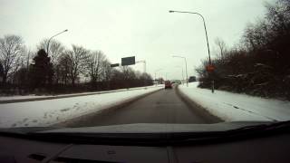 GoPro car travel to Lund from Furulund in Sweden 2013