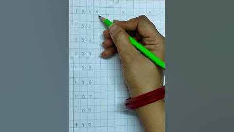 Revision of number writing from 101 to 140.