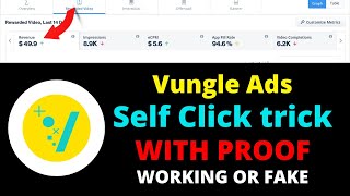 Vungle Ads | Vungle ads self click Trick | Earn $50 with Vungle Ads | Vungle Ads Payment Proof