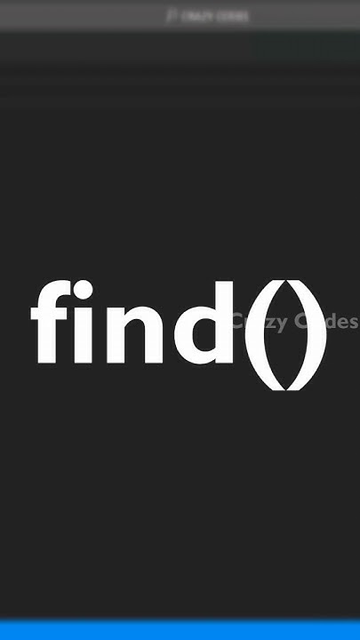Find() function in python|Crazy Codes|Python Tamil|PythonTutorial # ...