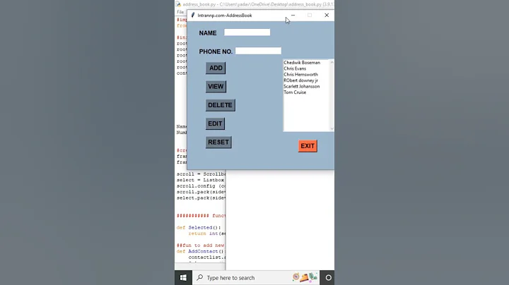 Python project for beginners with gui using Python Tkinter | Python programming #shorts #python
