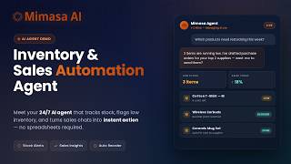 How Mimasa AI Automates Inventory & Sales (Zero Reactive Orders)