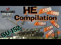 WOT Blitz SU-152 152mm HE Compilation // Typical Day in Blitz