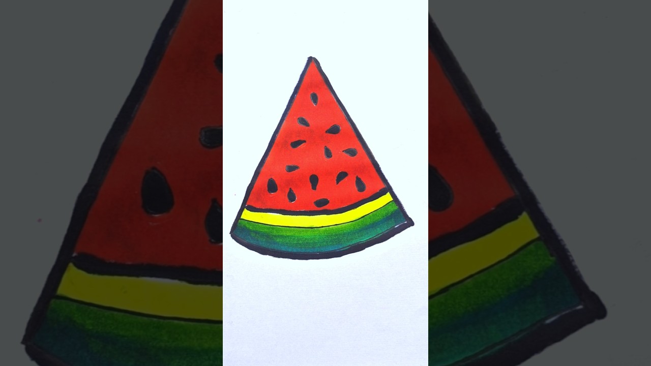 How to Draw Watermelon (and Other Fruits)