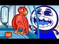 Pencilmate Gets POUNCED By a Parrot! | Animated Cartoons Characters | Animated Short Films