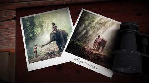 Slideshow photo polaroid (after effects template)