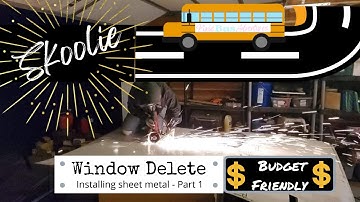 Skoolie Window Delete on a budget Part 1 / Solo female bus conversion