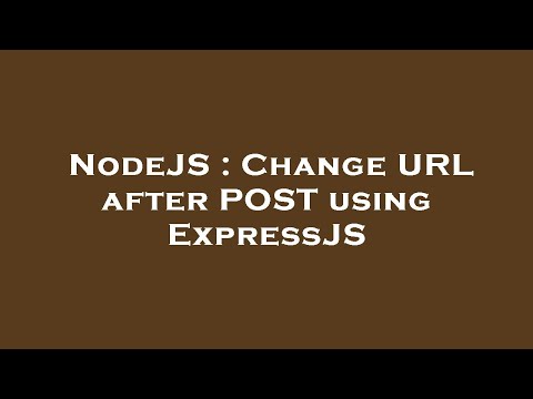 NodeJS : Change