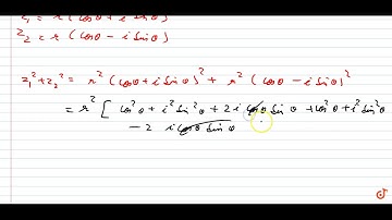 The complex numbers `z_1` and `z_2` and the origin form an isosceles trangle with vertical ang...