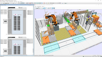 Virtuelle Inbetriebnahme für Palettier- und Verpackungstechnik mit WinMOD