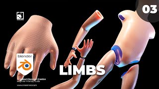 04. Modeling Hands, Arms and Legs - #blender #3d #cgi screenshot 2