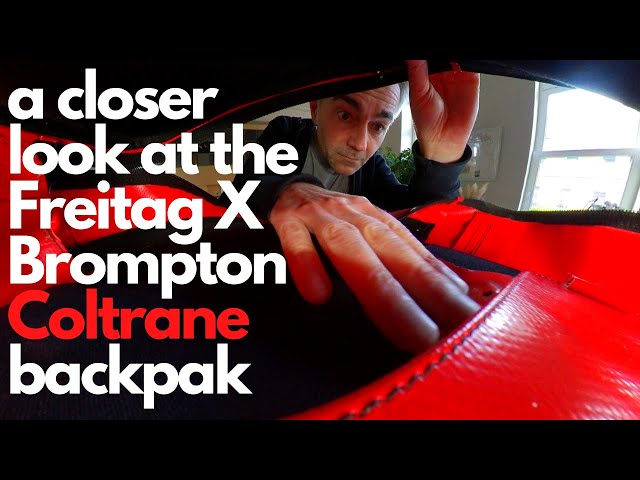 A closer look at the Freitag Coltrane F748 Backpack. To use with