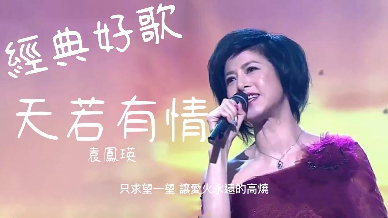 天若有情 - 袁鳳瑛『只求望一望讓愛火永遠的高燒,青春請你歸來再伴我一會』【動態歌詞/經典粵語歌曲/無廣告】 天若有情 - 袁鳳瑛『只求望一望讓愛火永遠的高燒,青春請你歸來再伴我一會』【動態歌詞/經典粵語歌曲/無廣告】