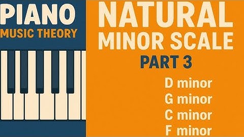 Piano Music Theory  | Natural Minor Scale | Step by Step | Part 3 | Key Harmony Piano Academy 