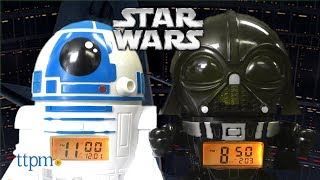 Star Wars Darth Vader & R2D2 Night Light Alarm Clock from BulbBotz