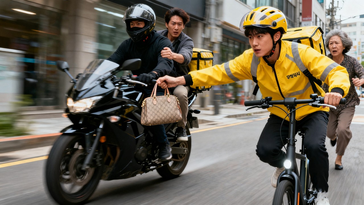 Un prince déchu devenu livreur ! Il aide une dame à récupérer son sac et terrasse les tyrans！