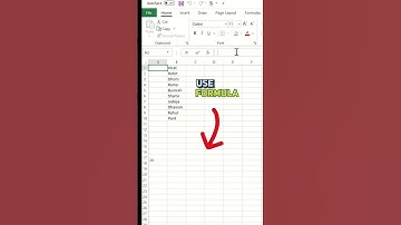 Create Dynamic Sequence in Excel #shorts