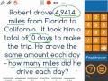 Robert's Road Trip Math Problems