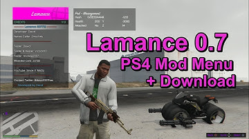 PS4 4.55 Mods - GTAV Mod Menu - "Lamance 0.7" + Download