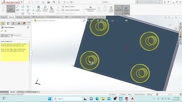solidworks tutorial, how to use hole wizard