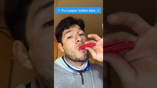 How to make paper balloon , amazing paper balloon idea , easiest homemade playing paper toy