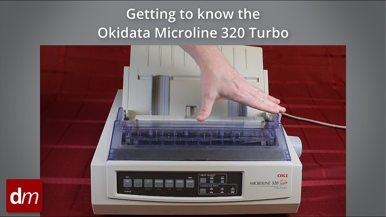 Getting know the Okidata Microline 320 Turbo dot-matrix printer - YouTube