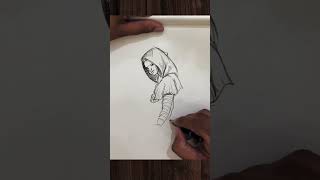 Drawing a girl with archer #short #shorts #viralshorts