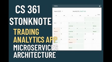 CS 361 - StonkNote: Trading Analytics App (Microservices Architecture)
