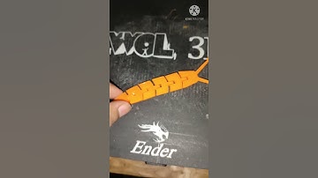 3D Printed Friendly Flexible Slug (Print in Place) without any support with Creality Ender 3