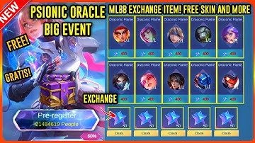 NEW EVENT! GET PSIONIC CONTRACT TO EXCHANGE IT FOR EPIC SKIN + GIFTABLE FREE SKIN MOBILE LEGENDS