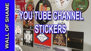Wall of Shame - YouTube Channel Stickers
