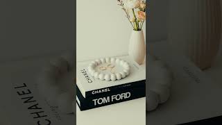 Styling A Minimal Pearl Tray Chic Home Decor Idea