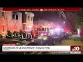 Flames tear through Fairhill rowhome