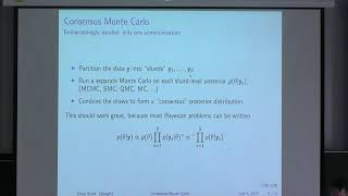 Dr. Steven Scott | Comparing Consensus Monte Carlo Strategies for Distributed Bayesian Computation