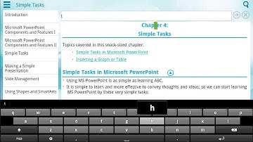 Demo of Learn PowerPoint 101 app on Android Tablet