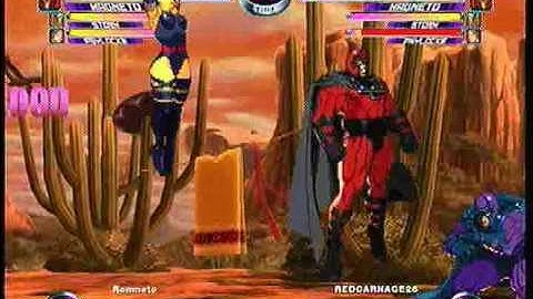 MvC2 Online (360): Brett (MSP) vs Red Carnage (MSP) 2 .:4.28.10:.