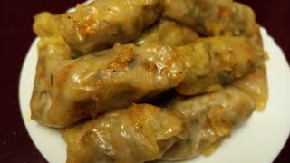 картинка: Пісні голубці на святий вечір. З рисом та гречкою. СМАЧНО!