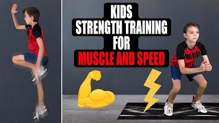 'GET STRONG & FAST' (Kids Exercises To Build Muscle + Increase Speed)