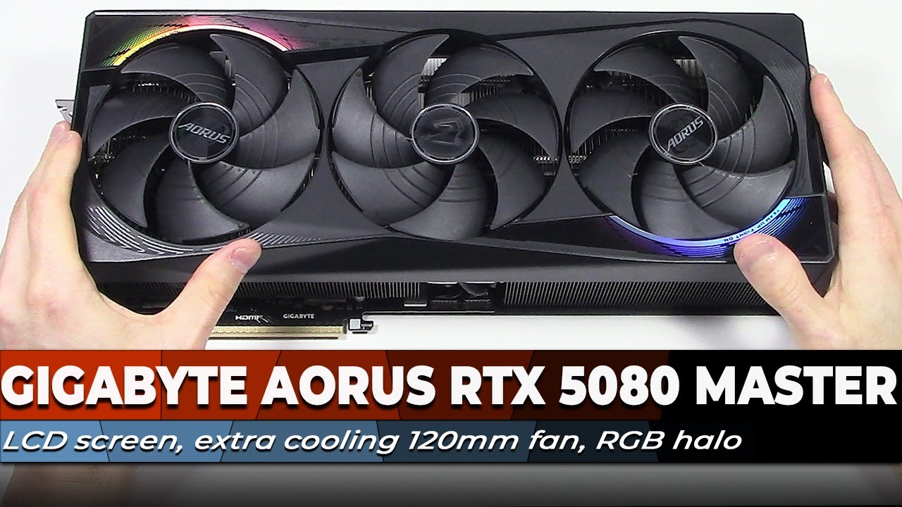 GIGABYTE AORUS GeForce RTX 5080 MASTER 16G Video Card - YouTube