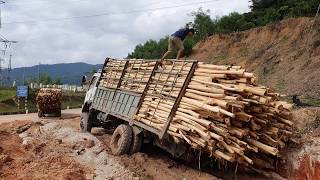 OMG Xe Tải Mắc Lầy Cần 2 Xe Hạng Nặng Giải Cứu Nhưng Bất Thành (P1) | Rescue The Stuck Truck